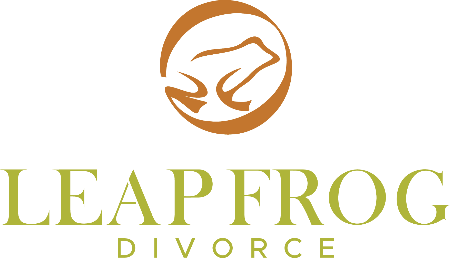 Leap Frog Divorce Logo With Frog