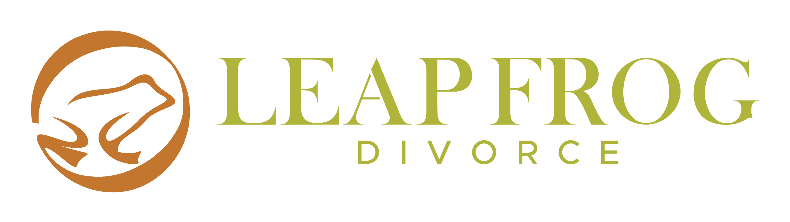 Leap Frog Divorce Logo With Frog