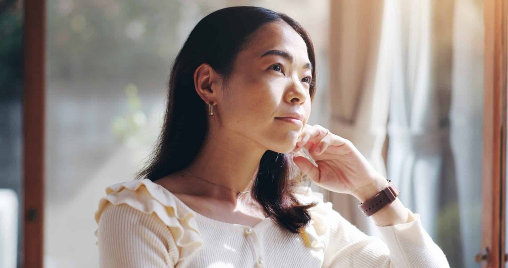 woman thinking about decision